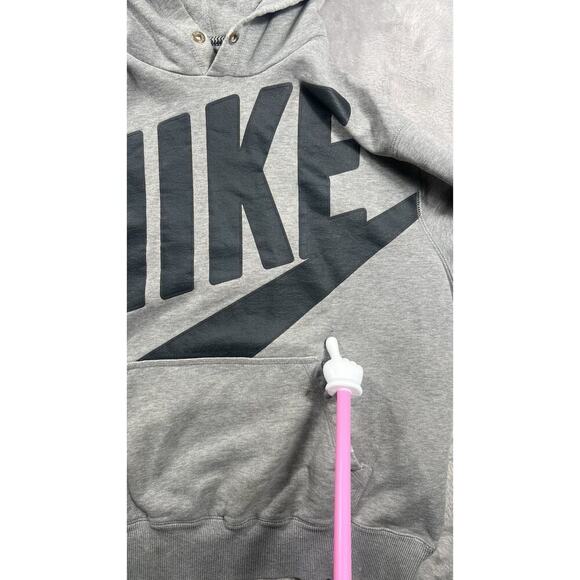 Vintage Y2K 2000s Nike Big Swoosh Spellout Hoodie Sweatshirt Size XXL RARE - Picture 3 of 16